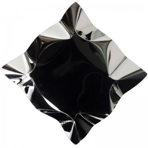 Sølv firkantet bakke